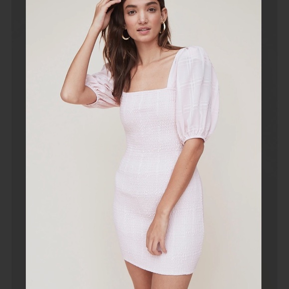 LPA Smocked Dress w Luff sleeve / size Small - Picture 7 of 7